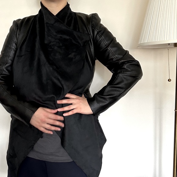 Leather jacket black / S M - Picture 6 of 10